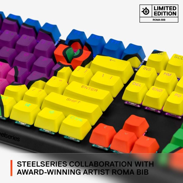 SteelSeries Keycaps — Limited Edition Artist Collaboration — Roma Bib — Double Shot Pudding — Durable PBT Thermoplastic — Compatible with a Wide Range of Mechanical Keyboards — Special Artwork - Image 4