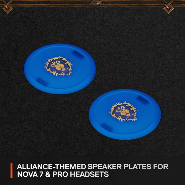SteelSeries Arctis Nova Booster Pack — World of Warcraft Alliance Edition — Free in-Game Item — Gaming Headset Accessory — Nylon Headband — Customize with Unique Speaker Plates — Limited Edition - Image 4