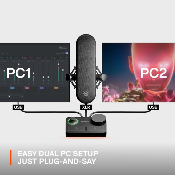 SteelSeries Alias USB Mic for PC — 3x Bigger Capsule for Gaming, Streaming and Podcasting — Sonar for Streamers Audio Software — AI Noise Cancelling — LED Mute & Level Monitoring — Shock Mount - Image 11