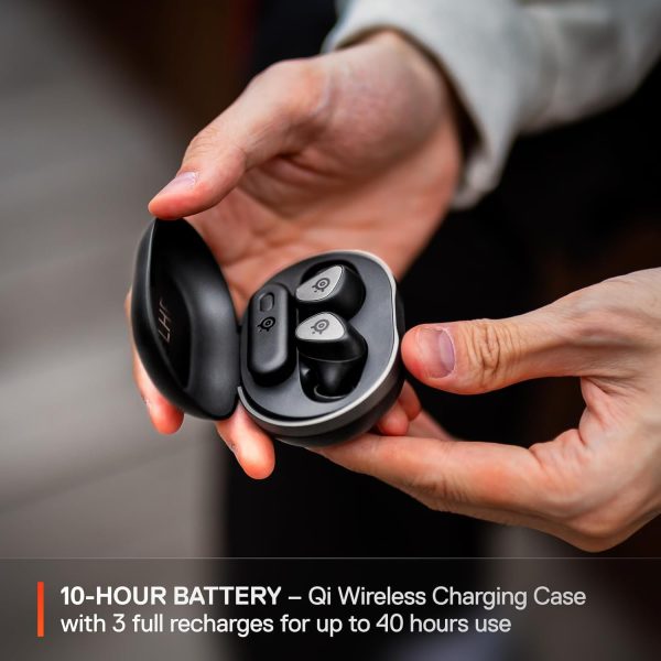 Arctis GameBuds for Xbox/PC/PS5/Switch/Mobile — Quick-Switch 2.4GHz + Bluetooth 5.3 — Active Noise Cancelling — Mobile App w/Sound Presets — Water Resistant IP55 — 40H Battery with Qi Charging Case - Image 8