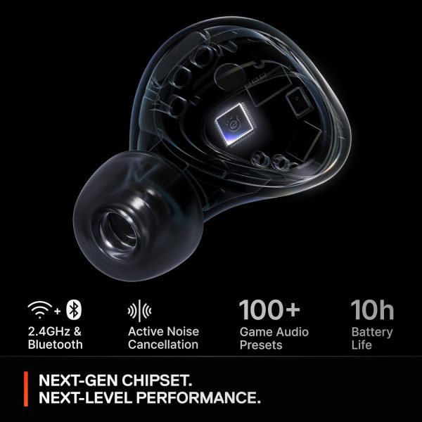 Arctis GameBuds for Xbox/PC/PS5/Switch/Mobile — Quick-Switch 2.4GHz + Bluetooth 5.3 — Active Noise Cancelling — Mobile App w/Sound Presets — Water Resistant IP55 — 40H Battery with Qi Charging Case - Image 22