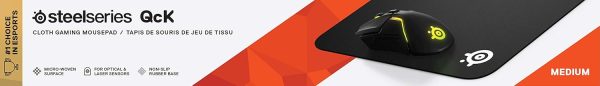 SteelSeries QcK Gaming Mouse Pad - Medium Cloth - Optimized For Gaming Sensors - Image 16