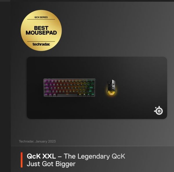 SteelSeries QcK Gaming Mouse Pad - Medium Cloth - Optimized For Gaming Sensors - Image 20