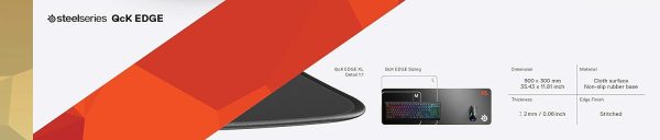 SteelSeries QcK Gaming Mouse Pad - Medium Cloth - Optimized For Gaming Sensors - Image 46