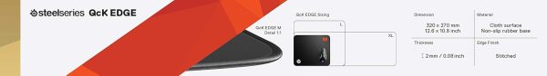 SteelSeries QcK Gaming Mouse Pad - Medium Cloth - Optimized For Gaming Sensors - Image 70