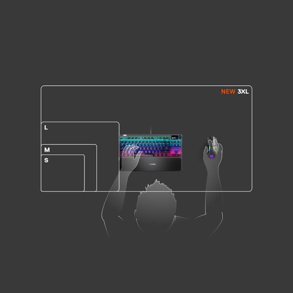 SteelSeries QcK Gaming Mouse Pad - Medium Cloth - Optimized For Gaming Sensors - Image 84