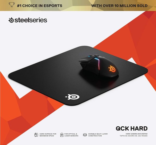 SteelSeries QcK Gaming Mouse Pad - Medium Cloth - Optimized For Gaming Sensors - Image 91