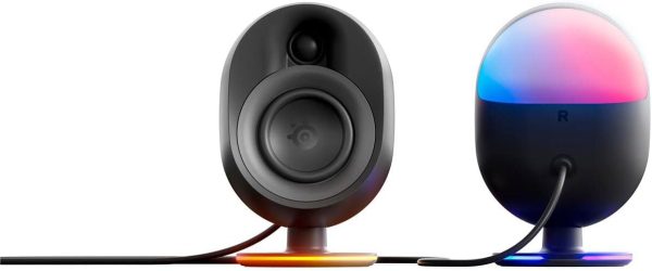 SteelSeries Arena 9 Illuminated 5.1 Desktop Gaming Speakers – 5.1 USB Surround Sound – Wireless Rear Speakers – 2-Way Speaker Design – Subwoofer – RGB Light, Bluetooth – PC, PlayStation, Mobile, Mac - Image 2