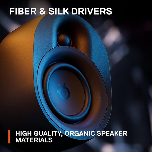 SteelSeries Arena 9 Illuminated 5.1 Desktop Gaming Speakers – 5.1 USB Surround Sound – Wireless Rear Speakers – 2-Way Speaker Design – Subwoofer – RGB Light, Bluetooth – PC, PlayStation, Mobile, Mac - Image 26