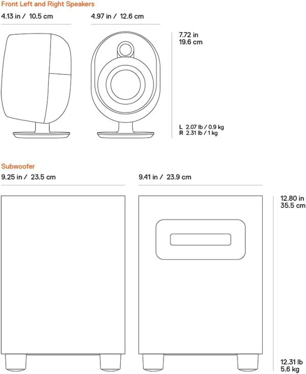 SteelSeries Arena 9 Illuminated 5.1 Desktop Gaming Speakers – 5.1 USB Surround Sound – Wireless Rear Speakers – 2-Way Speaker Design – Subwoofer – RGB Light, Bluetooth – PC, PlayStation, Mobile, Mac - Image 29