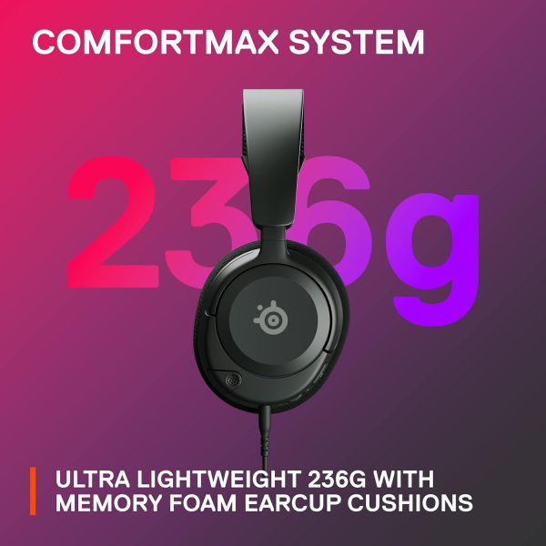 SteelSeries Arctis Nova 1 Multi-System Gaming Headset — Hi-Fi Drivers — 360° Spatial Audio — Comfort Design — Durable — Ultra Lightweight — Noise-Cancelling Mic — PC, PS5/PS4, Switch, Xbox - White - Image 26
