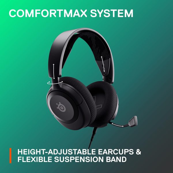 SteelSeries Arctis Nova 1 Multi-System Gaming Headset — Hi-Fi Drivers — 360° Spatial Audio — Comfort Design — Durable — Ultra Lightweight — Noise-Cancelling Mic — PC, PS5/PS4, Switch, Xbox - White - Image 27