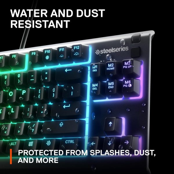SteelSeries USB Apex 5 Hybrid Mechanical Gaming Keyboard – Per-Key RGB Illumination – Aircraft Grade Aluminum Alloy Frame – OLED Smart Display (Hybrid Blue Switch) - Image 14