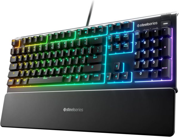 SteelSeries USB Apex 5 Hybrid Mechanical Gaming Keyboard – Per-Key RGB Illumination – Aircraft Grade Aluminum Alloy Frame – OLED Smart Display (Hybrid Blue Switch) - Image 17