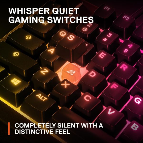 SteelSeries USB Apex 5 Hybrid Mechanical Gaming Keyboard – Per-Key RGB Illumination – Aircraft Grade Aluminum Alloy Frame – OLED Smart Display (Hybrid Blue Switch) - Image 20
