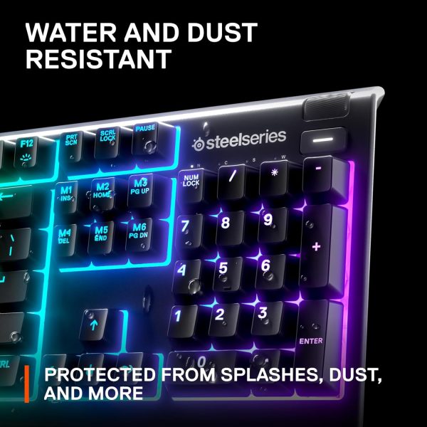 SteelSeries USB Apex 5 Hybrid Mechanical Gaming Keyboard – Per-Key RGB Illumination – Aircraft Grade Aluminum Alloy Frame – OLED Smart Display (Hybrid Blue Switch) - Image 21