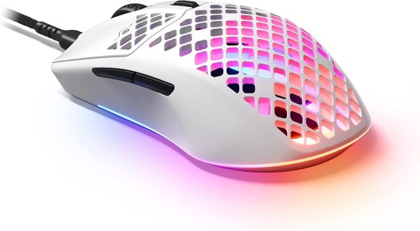 SteelSeries Aerox 3 - Holey RGB Gaming Mouse - Ultra-lightweight Water Resistant Design - 8,500 DPI TrueMove Core Optical Sensor - Onyx - Image 16